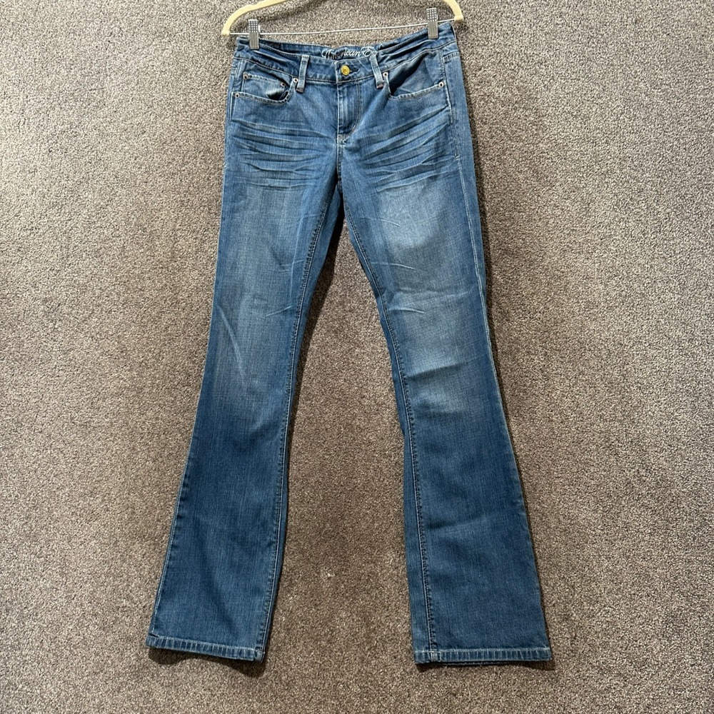 American Eagle Favorite True Boot Jeans Womens 6 Long Medium Wash Low Rise Blue